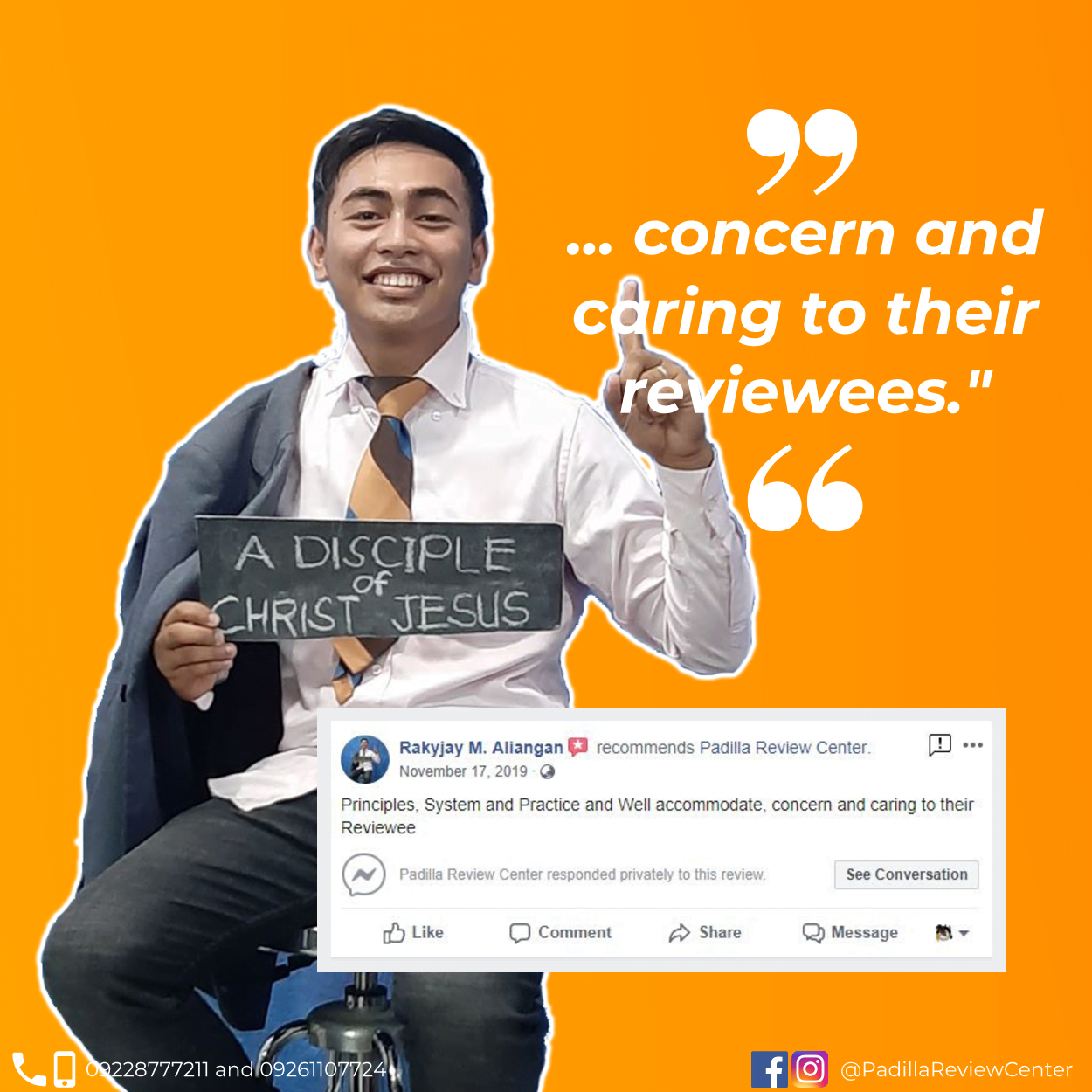 Rakyjay Aliangan Recommends Padilla Review Center